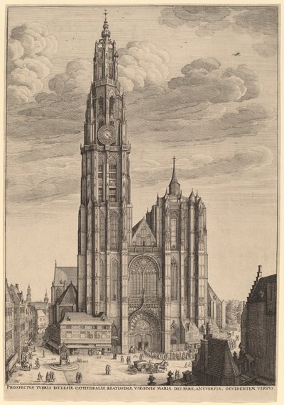 Catedral de Antuérpia de Wenceslaus Hollar