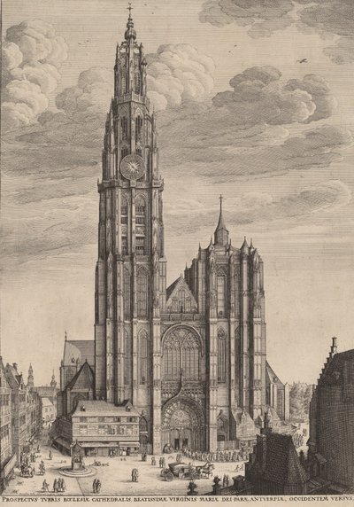 Catedral de Antuérpia, 1649. de Wenceslaus Hollar