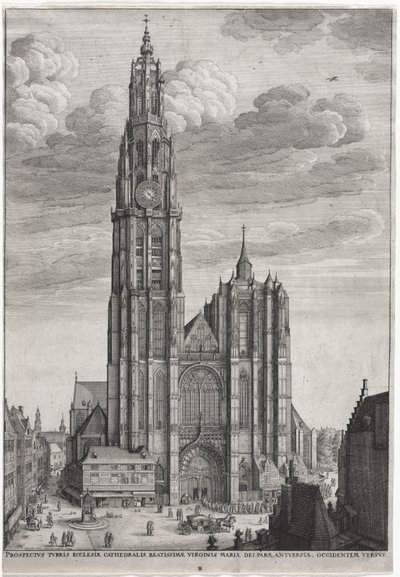 Catedral de Antuérpia, 1649. de Wenceslaus Hollar