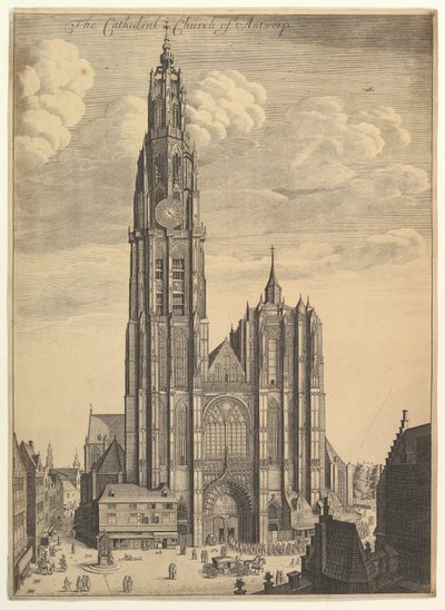 Catedral de Antuérpia Prospectvs Tvrris a catedral, 1649. de Wenceslaus Hollar