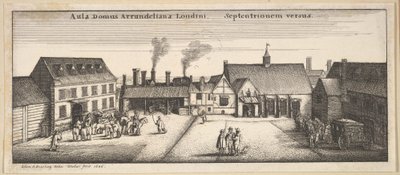 Casa Arundel do Norte, cópia, século XVII. de Wenceslaus Hollar
