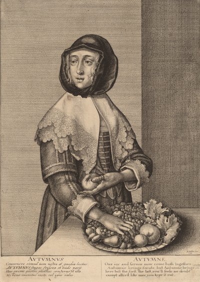 Outono, 1641. de Wenceslaus Hollar