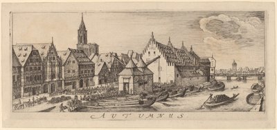 Outono: o mercado do vinho de Wenceslaus Hollar