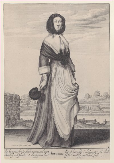 Autumn, from The Seasons, 1643-44., 1643-44. de Wenceslaus Hollar