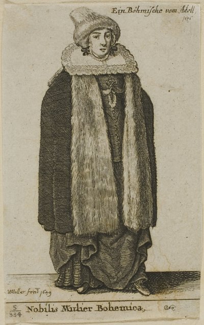 Nobre da Boêmia de Wenceslaus Hollar