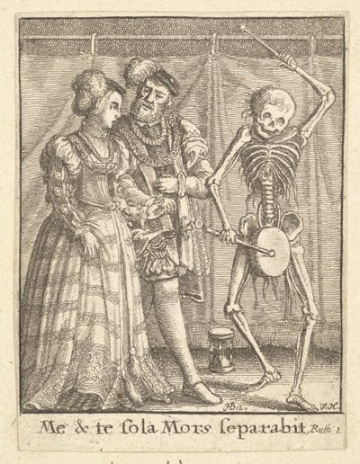 Par nupcial, da Dança da Morte, 1651. de Wenceslaus Hollar