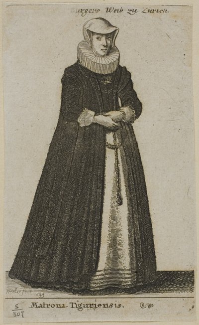 Mulher do Burguês de Zurique de Wenceslaus Hollar