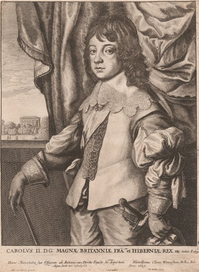 Carolus II. D.G: Magnæ Britanniæ Fra. et Hiberniæ Rex etc. de Wenceslaus Hollar