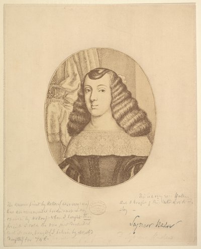 Catarina, princesa de Portugal, 1661. de Wenceslaus Hollar