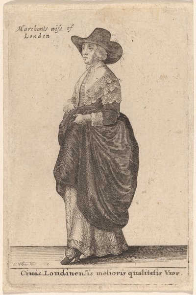 Cidadão de uma esposa de melhor qualidade de Londres de Wenceslaus Hollar