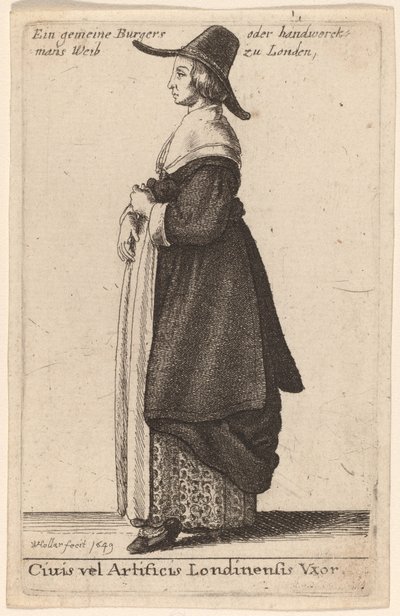 Cidadão de Londres ou Esposa de Wenceslaus Hollar