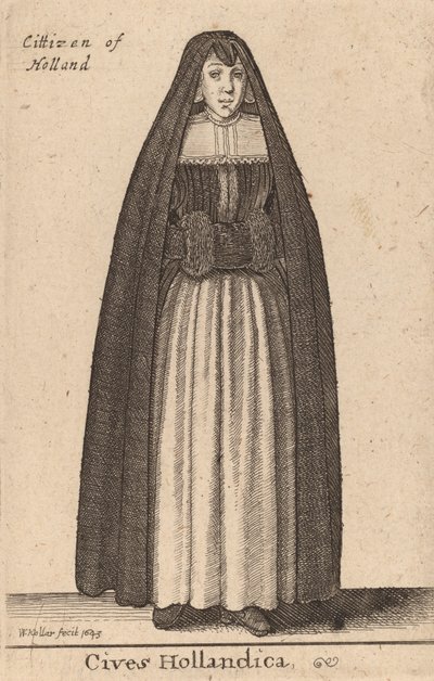 Cidadãos da Holanda, 1643 de Wenceslaus Hollar