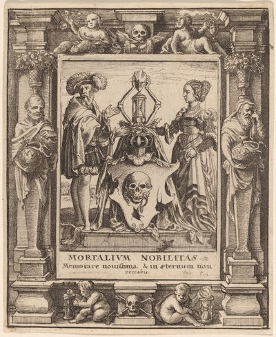 Brasão de Armas da Morte, 1651. de Wenceslaus Hollar