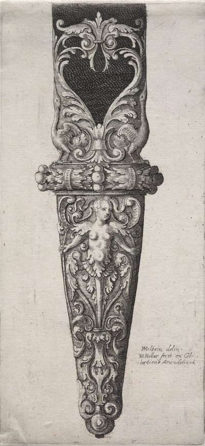 Design para bainha de punhal. de Wenceslaus Hollar