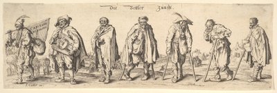 The Seven Beggars Guild, 1630. de Wenceslaus Hollar