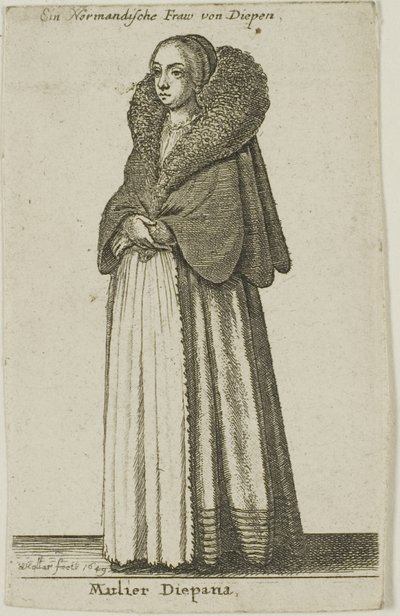 Mulher Dieppe de Wenceslaus Hollar