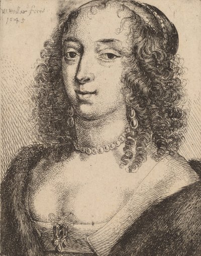 Duquesa de Lennox, 1645. de Wenceslaus Hollar