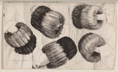 Um regalo visto de cinco maneiras diferentes de Wenceslaus Hollar
