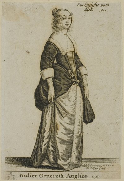 dama inglesa de Wenceslaus Hollar