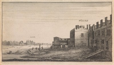 Vistas em Inglês: Whitehall Lambeth de Wenceslaus Hollar