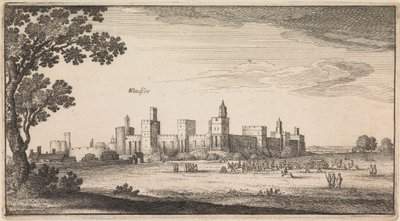 Vistas em inglês: Windsor de Wenceslaus Hollar