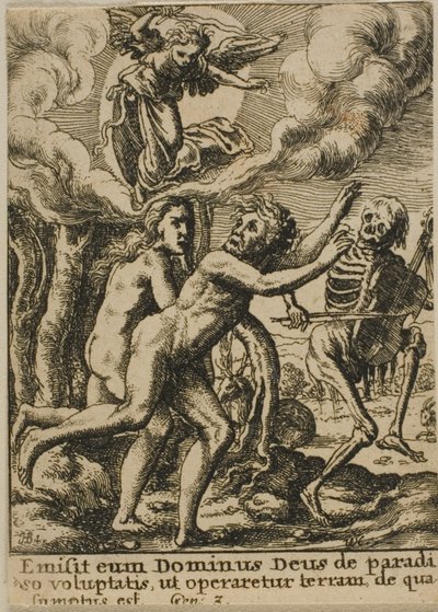 Expulsão do paraíso de Wenceslaus Hollar