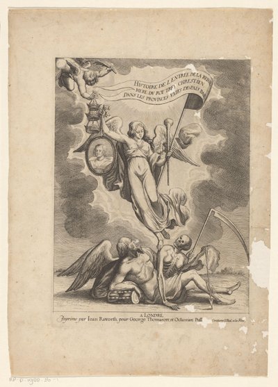 Faam overwint de tijd en de dood História da Entrada da Rainha Mãe do Rei Mais Cristão nas Províncias Unidas dos Países Baixos (título da série no objeto) de Wenceslaus Hollar