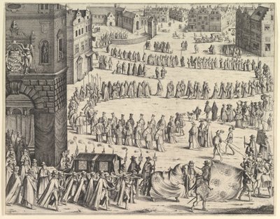 Funeral do general Johan Baptiste von Taxis, 1645. de Wenceslaus Hollar