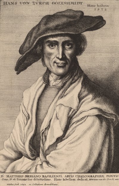 Hans von Zurch, Goldsmith, 1647. de Wenceslaus Hollar