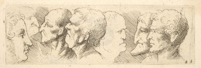Estudos principais, 1625-77 de Wenceslaus Hollar