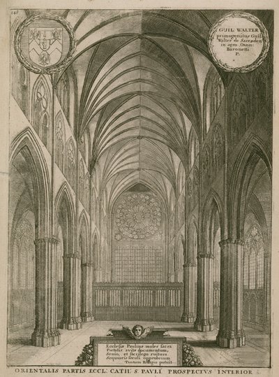 Interior, de, st paul, catedral, londres de Wenceslaus Hollar