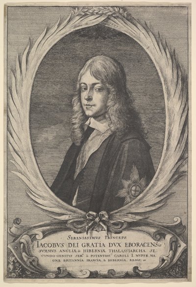 James, duque de York, 1651. de Wenceslaus Hollar
