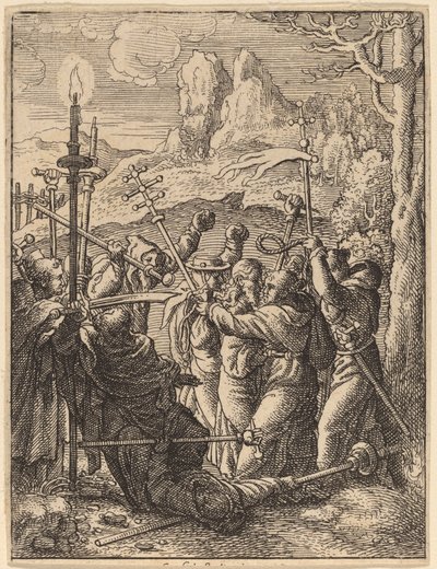 Jesus levado de Wenceslaus Hollar