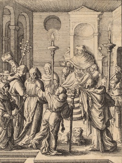 Jesus antes de Annas. de Wenceslaus Hollar