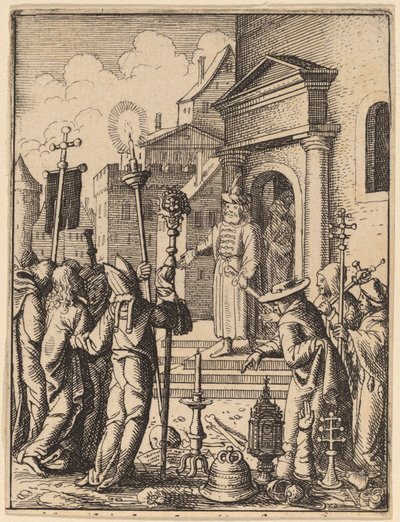 Jesus diante de Pilatos de Wenceslaus Hollar