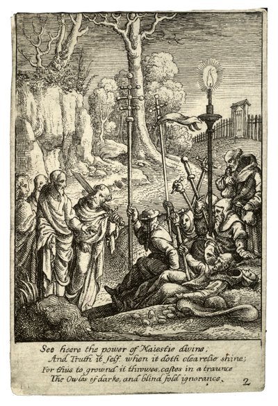 Jesus confrontando os seus detratores de Wenceslaus Hollar