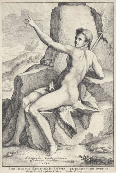 João Baptista no deserto de Wenceslaus Hollar