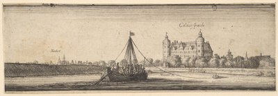 Castelo Kelsterbach perto de Hoechst am Main, 1642-44. de Wenceslaus Hollar