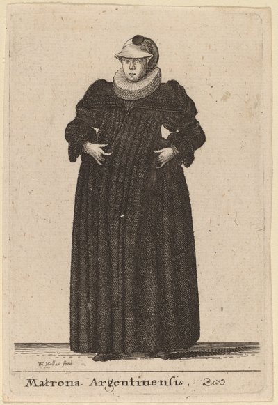 Matrona da Argentina de Wenceslaus Hollar