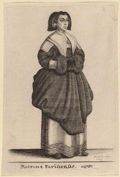 A Dama de Paris de Wenceslaus Hollar