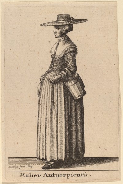 Mulier Antuerpiensis de Wenceslaus Hollar