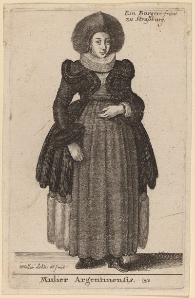 Mulier argentino de Wenceslaus Hollar