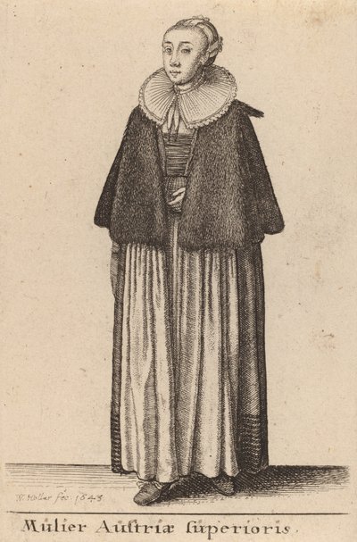 Superiora austríaca, 1643 de Wenceslaus Hollar
