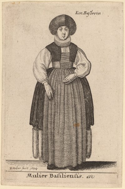 A mulher de Basileia de Wenceslaus Hollar