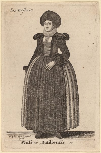 A mulher de Basileia de Wenceslaus Hollar