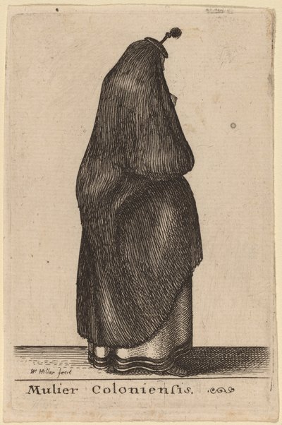 mulher de colônia de Wenceslaus Hollar