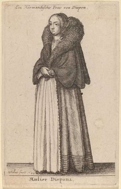 Mulier Diepana de Wenceslaus Hollar