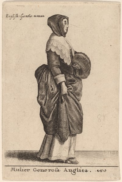 Nobre mulher inglesa de Wenceslaus Hollar