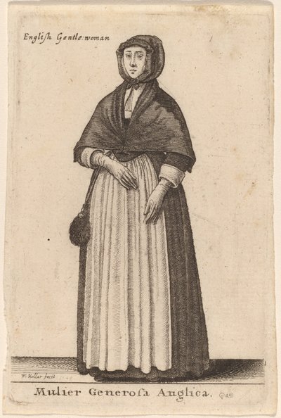 Nobre mulher inglesa de Wenceslaus Hollar
