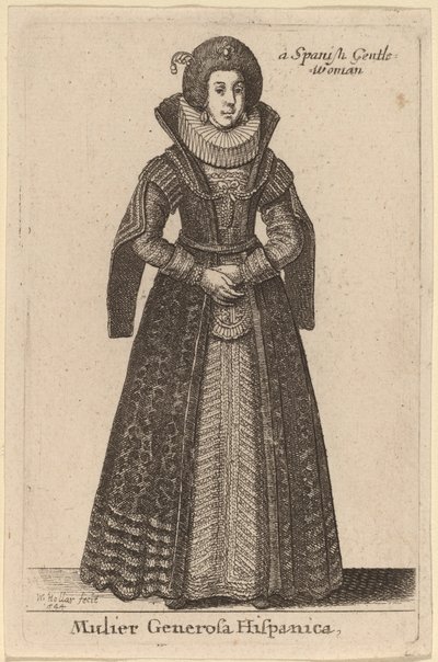 Mulier Generosa Hispânica de Wenceslaus Hollar